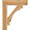 Ekena Millwork Merced Block Rough Sawn Bracket w/ Offset Brace, Western Red Cedar, 8"W x 32"D x 38"H BKT0806X32X38MRC05RWR - alternate 2